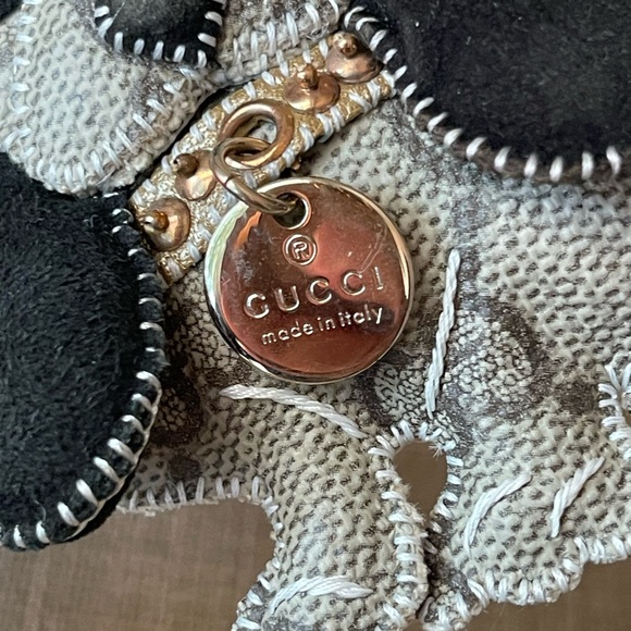 Authentic Gucci PVC leather DOG bag charm key holder - Picture 2 of 8